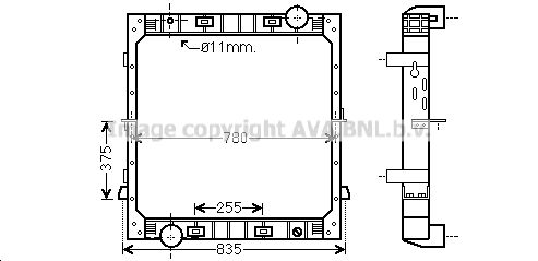 AVA QUALITY COOLING Радиатор, охлаждение двигателя IV2116